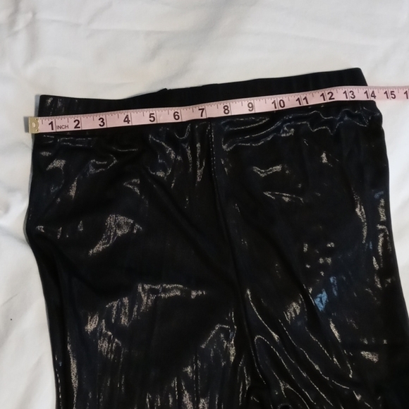 H&M Divided womens metallic black see thru pants - Picture 8 of 9